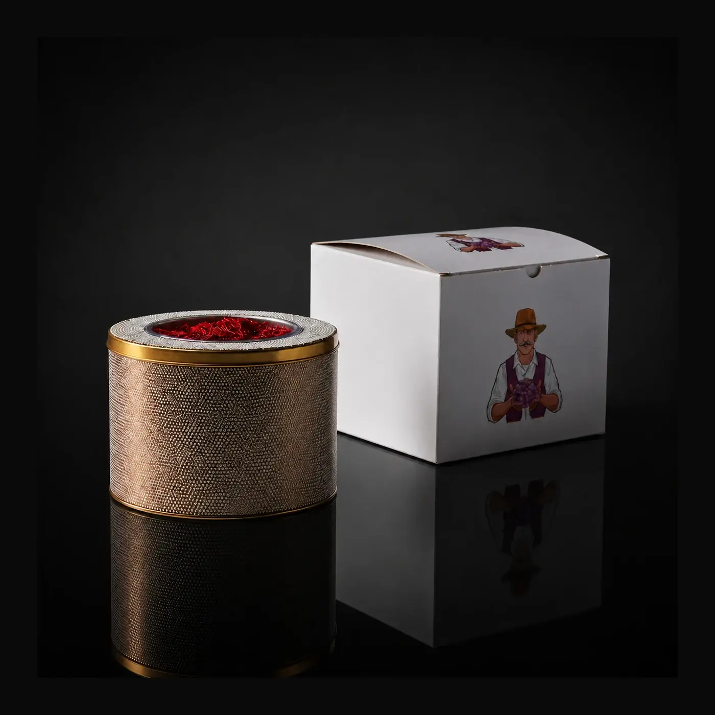 Export Deluxe Box bulk saffron packaging