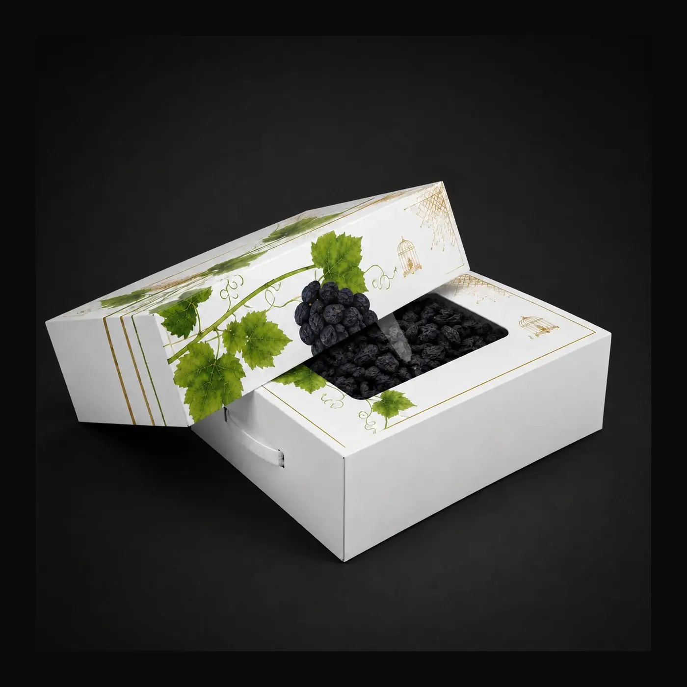 Afghan black Qaisar raisins bulk box