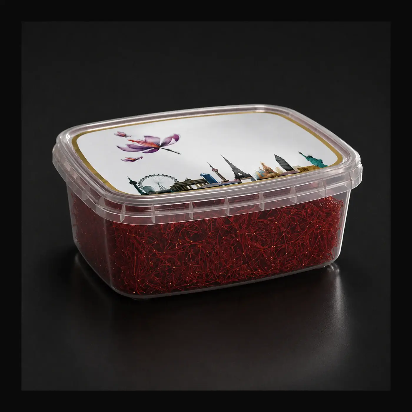 Super Negin saffron food-safe container
