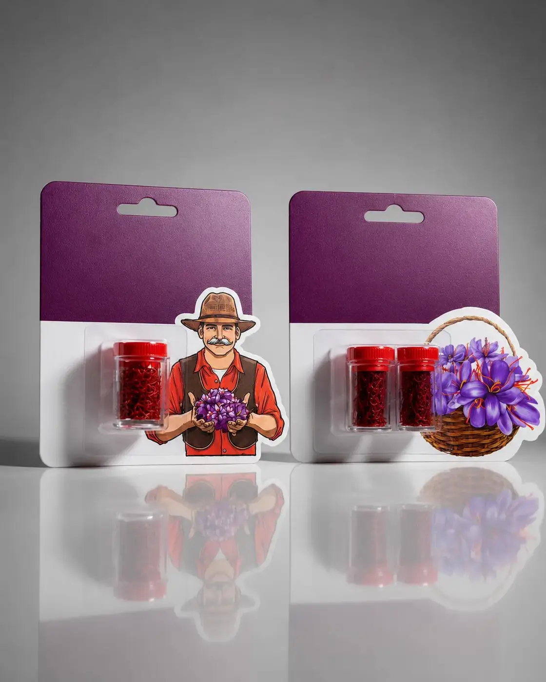 Saffron sample packs for commercial review