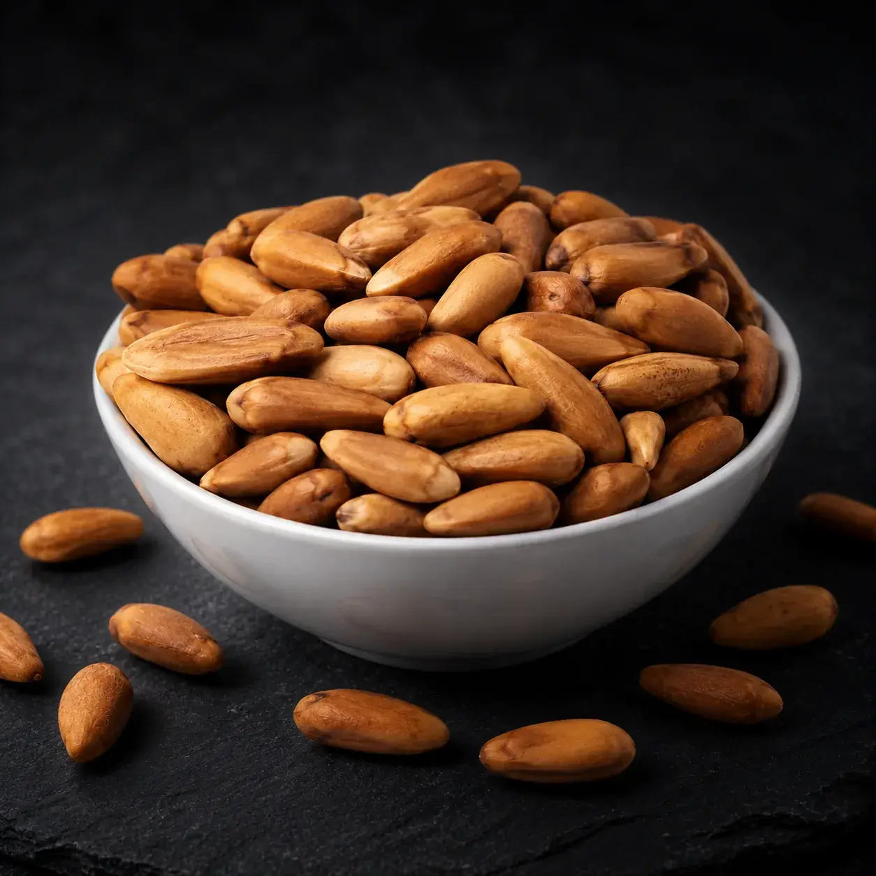 Premium Afghan Chilgoza pine nuts in Brand Ticaret product photography